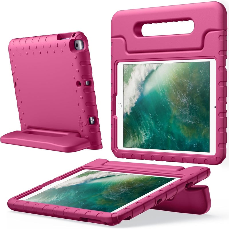 Jetech Kids Case For Ipad 9.7 Inch (6Th/5Th Generation, 2018/2017), Ipad Air 2/1 9.7 (2Nd/1St Gen, 2014/2013) And Ipad Pro 9.7 2016, Shockproof Lightweight Tablet Cover With Handle Stand (Plum) - Image 1