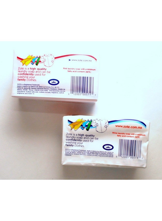 Zote Zote Laundry Bar Soap Variety Pack - White and Pink - 2 Bars - Image 4