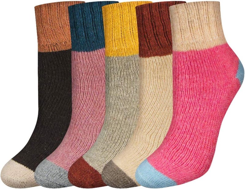 FYC Socks for Women - Stocking Stuffers Gifts for Women - Warm Thick Soft Wool Cozy Crew Socks Christmas Gifts for Woman - Image 1