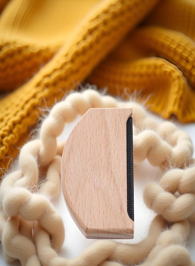 Galepromot Brown Cashmere Comb Sweater Shaver Wool Comb Knitwear Comb Wooden Pilling Fuzz Fabric Lint Remover Manual Portable Brush Tool Brushes Cleaning Tools - Image 3