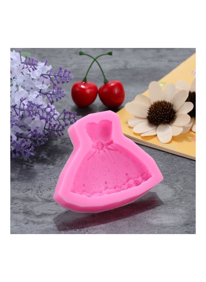 NIBEMINENT Princess Dress Silicone Mould Pink 12centimeter  - Image 2