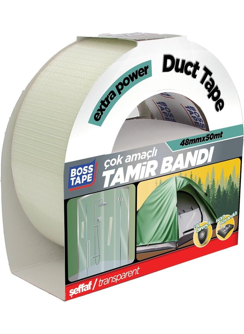 Transparent Duct Tape Repair Tape WIDTH:48MM LENGTH:50MT - pzsku/Z6485C52D9B98EE110584Z/45/_/1728052405/6f220a21-8282-43e4-a343-979e0594f130