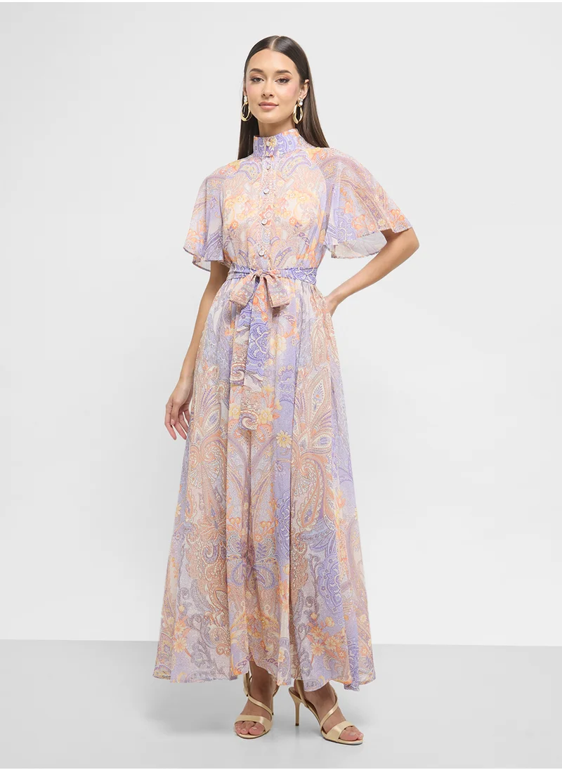 ايلا Abstract Print Dress