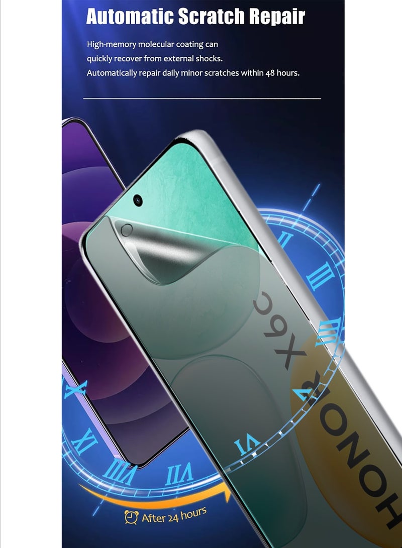 دبليو تيك شاشة حماية رقيقة ومرنة مضادة للتجسس / مضادة للخصوصية من هيدر جيل بسمك 4G لعام 2025 مخصصة لجهاز Honor X6c (MSHFMP) - شفافة - Image 5