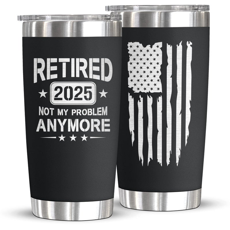 TinhCD Store Retirement Gifts for Men Women Teacher Coworkers 2025 20oz Coffee Tumbler