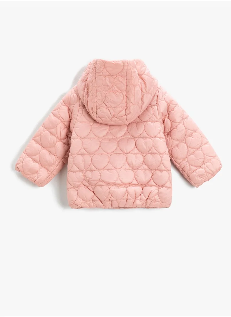 كوتون Quilted Puffer Coat Hooded