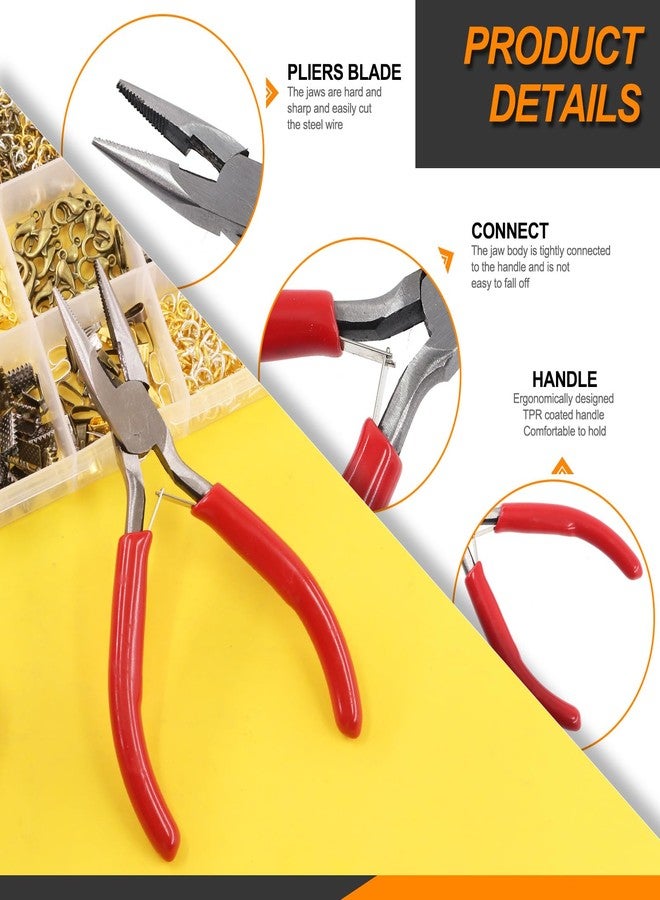 Rustark Jewelry Making Kit - 1588 Pcs Supplies with Pliers, Wires, Jump Rings, Findings, Tools & Accessories - Storage Bag for Repair & Beading - Image 4