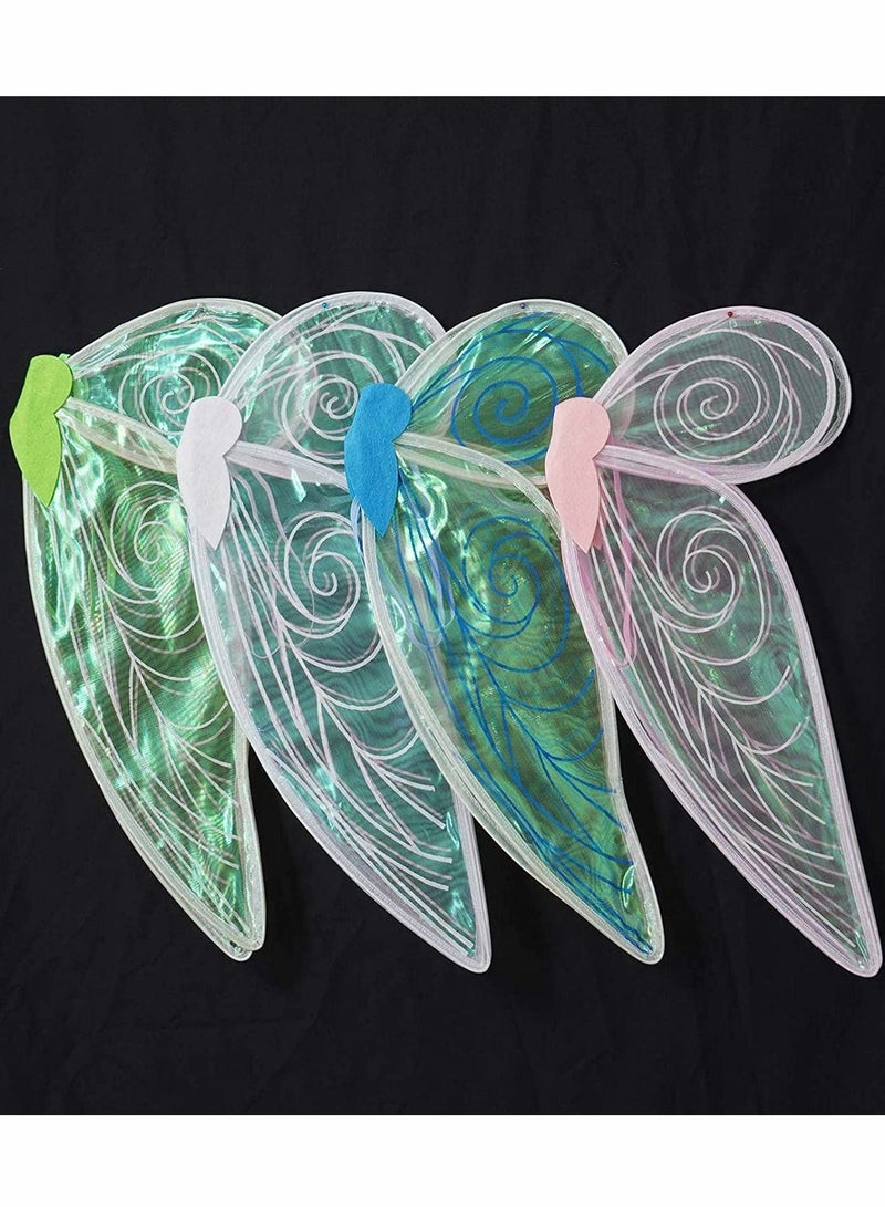 Kids Girls Sparkling Sheer Wings, Fairy Wings Dress Up Wings - Image 4