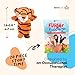 BETTERLINE 20Piece Story Time Finger Puppets Set Cloth Velvet Puppets 14 Animals and 6 People Family Members - Image 4