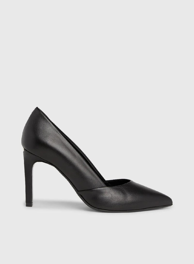 CALVIN KLEIN Leather Stiletto Pumps - Image 1