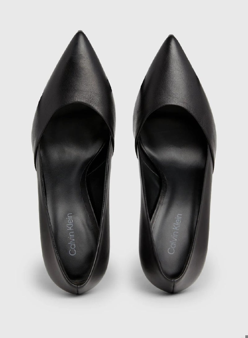 CALVIN KLEIN Leather Stiletto Pumps - Image 3