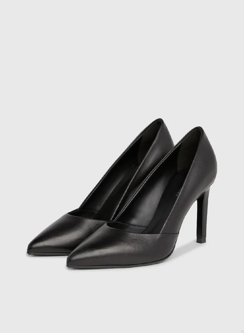 CALVIN KLEIN Leather Stiletto Pumps