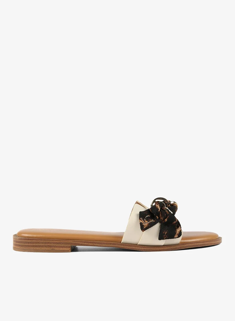 Lola Casademunt Slider sandals with animal print