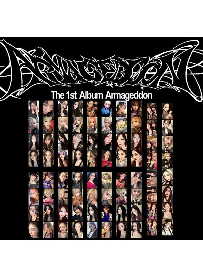 NIBEMINENT 4 Pcs Kpop AESPA Armageddon Lomo Cards Card For Fans Collection Gifts - Image 2