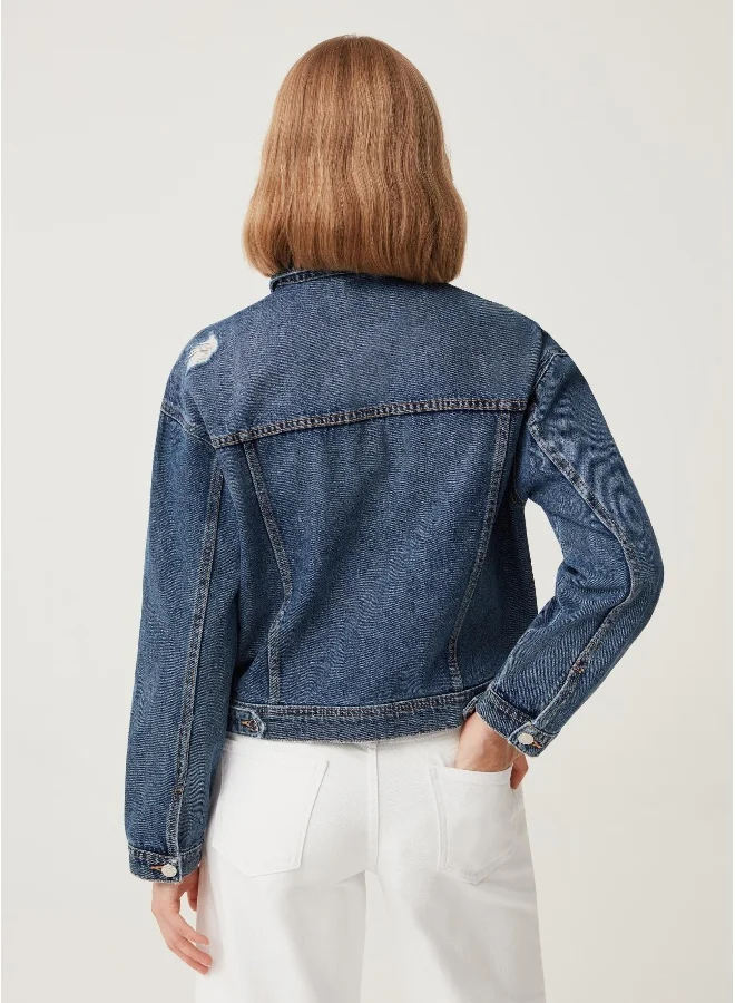 Ovs Denim jacket with abrasions