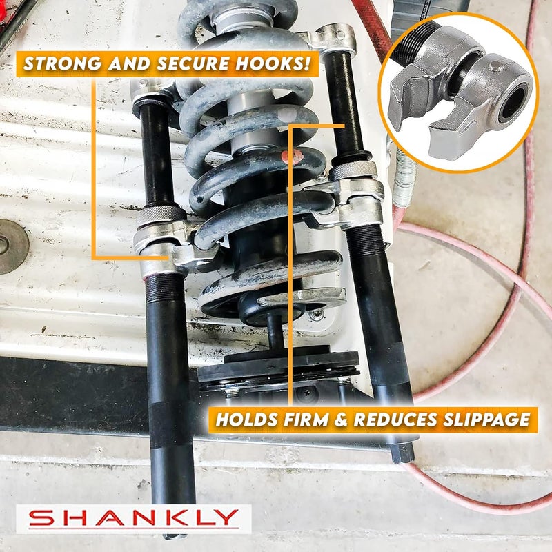 Shankly Spring Compressor Tool - 2200 Lbs - Extra Strength, Heavy Duty Build, Ultra-Rugged Coil Spring Compressor Tool or Strut Spring Compressor Strong and Durable ATV Spring Compressor Tool - Image 3