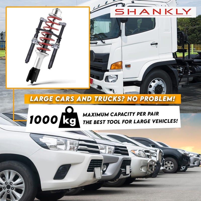 Shankly Spring Compressor Tool - 2200 Lbs - Extra Strength, Heavy Duty Build, Ultra-Rugged Coil Spring Compressor Tool or Strut Spring Compressor Strong and Durable ATV Spring Compressor Tool - Image 4