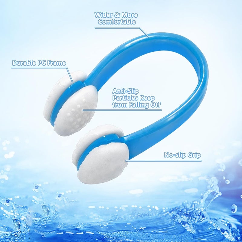 Pengxiaomei 15Pcs Swimming Nose Clips, Nose Plugs for Swimming with Waterproof Silica Gel for Kids (Age 7+) and Adults, Bright Colors - Image 3