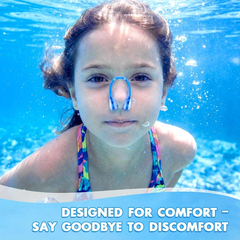 Pengxiaomei 15Pcs Swimming Nose Clips, Nose Plugs for Swimming with Waterproof Silica Gel for Kids (Age 7+) and Adults, Bright Colors - Image 5