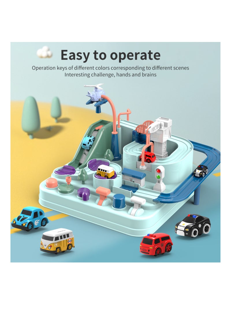 Car Adventure Track Toy for Kids – Manual Interactive Playset with Educational Vehicle Maze, Race Car Track Features & Fine Motor Skill Development – Fun Vehicle Game for Ages 3+  - Image 2