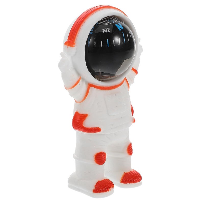 Astronaut Vehicle Compass Mini Dashboard Mount Orange Car Interior Decoration Portable High Accuracy Directional Compass For Outdoor Driving - Image 1