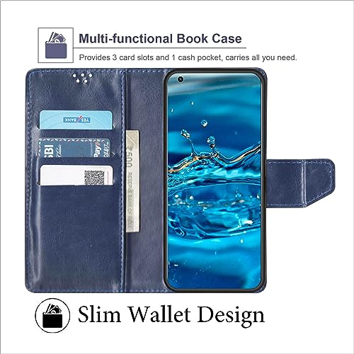 SBMS Flip Cover for Infinix Note 50s 5G+ (6.78-inch) Back Cover Case with Magnatic Closure | Inbuilt Stand | Card & Money Pocket (Blue) - Image 4