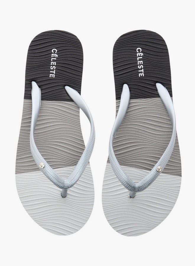 Celeste Women's Textured Thong Slippers  - Image 1