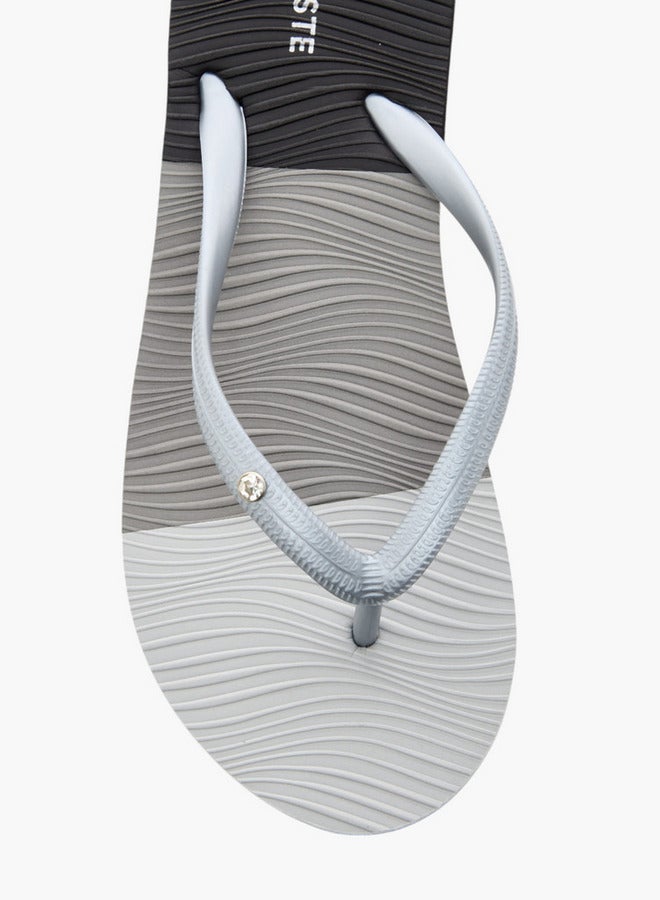 Celeste Women's Textured Thong Slippers  - Image 3