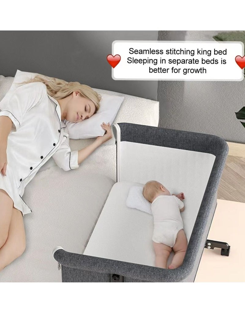 Cool Baby COOLBABY 5 in 1 cradle rocking chair co-sleeping portable bed, crib, cradle bed, game bed, foldable travel cot, with mosquito net and mattress - Image 3