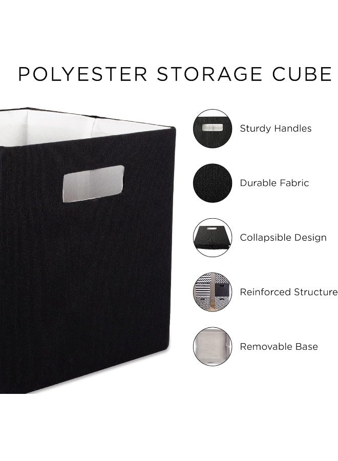 DII Collapsible Polyester Storage Cube Honeycomb Gold Large - Image 2