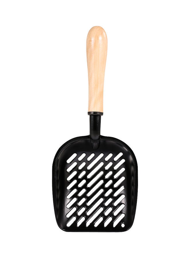 NIBEMINENT Scooper Litter Shovel Pet Sifter Cleaning Supplies Tool Black/Beige 0.24kg