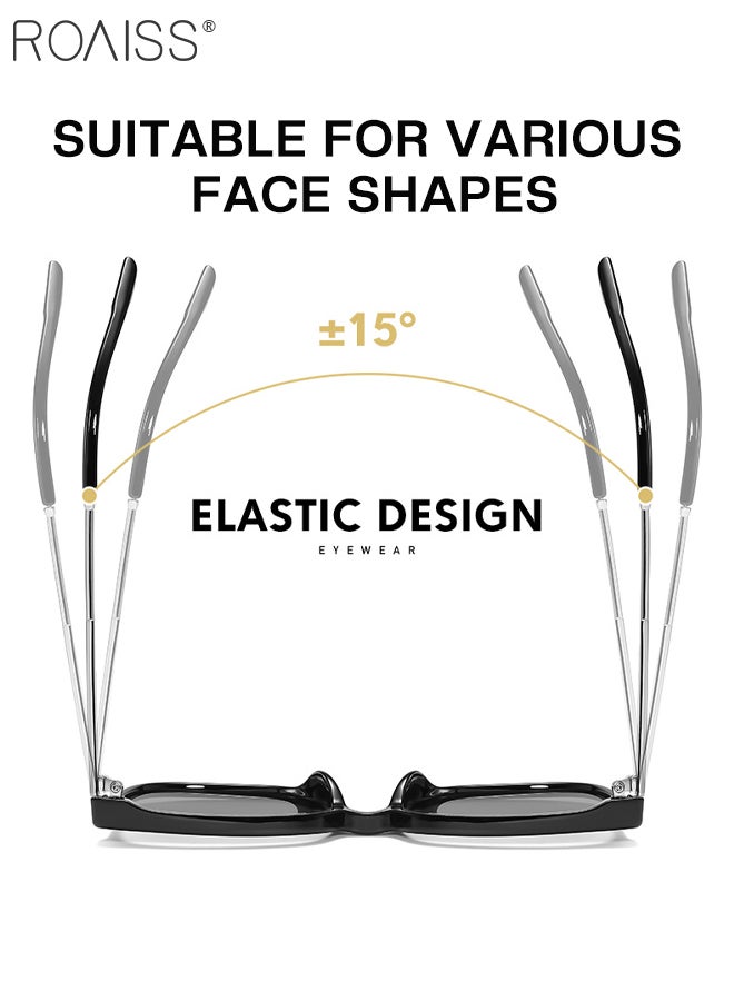 roaiss Square Sunglasses for Men Women, UV400 Protection Sun Glasses, Fashion Sun Shades for Shopping Party Travel with Glasses Case, 54mm - Image 5