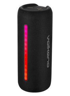 Volkano Volkano Rave Portable BT Speaker with IPX5 & LED Light - Black  - Image 1