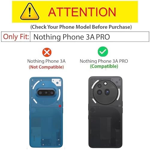 Kapa Tux Leather Back Cover for Nothing Phone 3A Pro | Slim Shockproof Camera Protection Bumper Case (Black) - Image 2