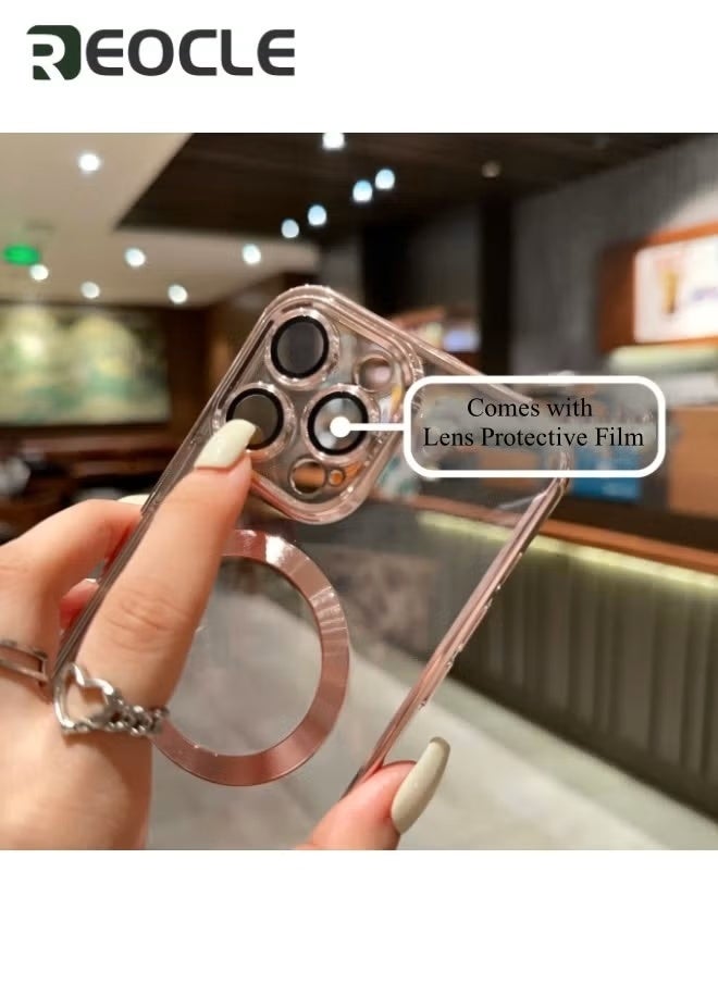 REOCLE Magnetic Clear Case for iPhone 14 Pro Max with Built-in Camera Lens Protector Ultra-thin Magnet Case for iPhone  14 Pro Max - Image 2