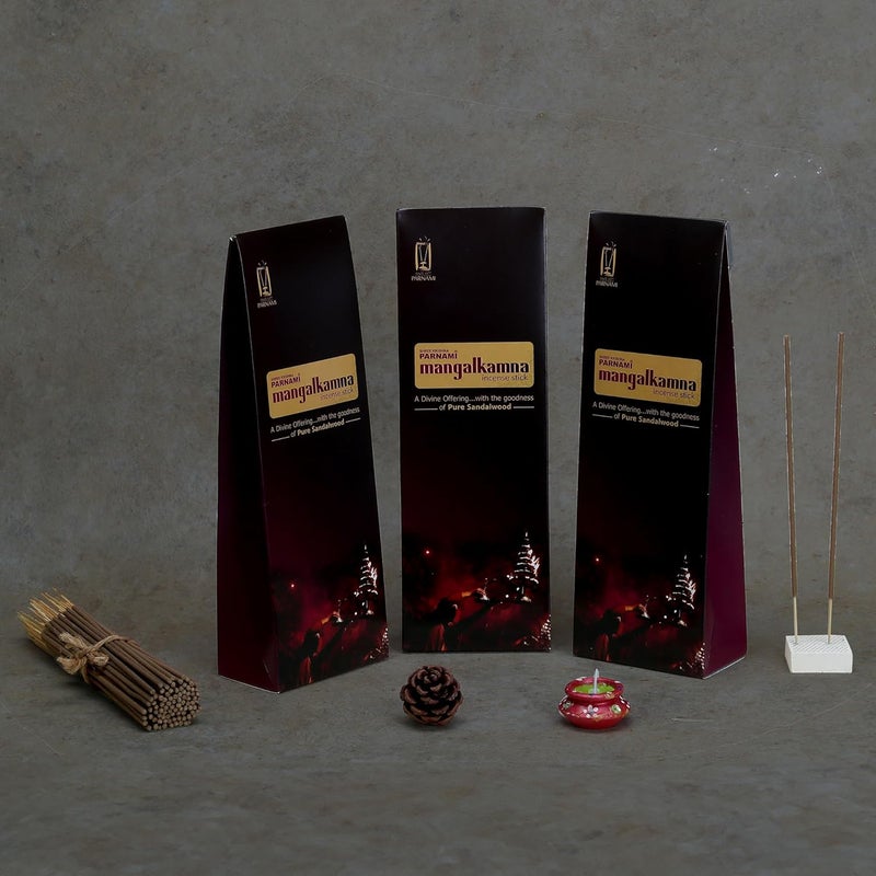 Mangalkamna Incense Sticks Combo Pack, Pack of 3, Parnami Agarbatti - Image 1