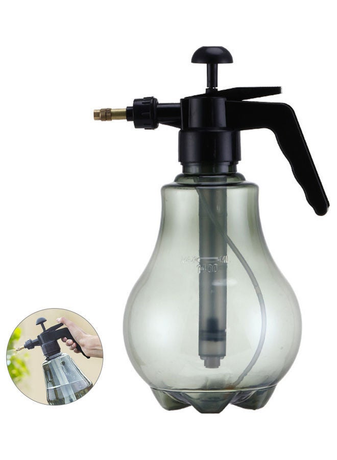 NIBEMINENT 1.5L Pressure Watering Can Spray Bottle For Outdoor and Indoor Plant Grey 30 x 12 12cm - Image 4