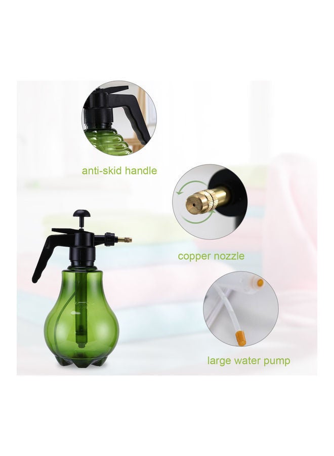 NIBEMINENT 1.5L Pressure Watering Can Spray Bottle For Outdoor and Indoor Plant Grey 30 x 12 12cm - Image 2