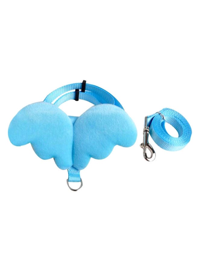 NIBEMINENT Wing Design Dog Leash Harness Blue/Silver/Black 110centimeter - Image 1