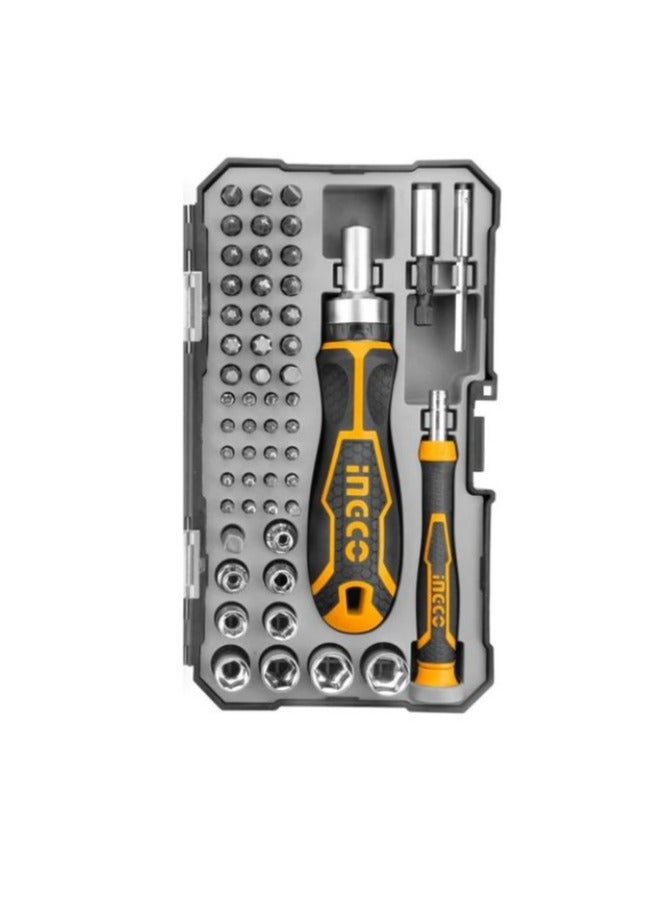 INGCO INGCO 55‑Piece Precision & Socket Bit Set CR‑V | Model HKSDB0558 - Image 1
