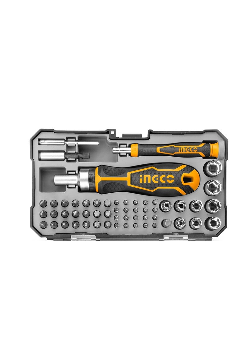 INGCO INGCO 55‑Piece Precision & Socket Bit Set CR‑V | Model HKSDB0558 - Image 3