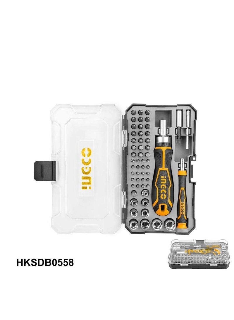 INGCO INGCO 55‑Piece Precision & Socket Bit Set CR‑V | Model HKSDB0558 - Image 4