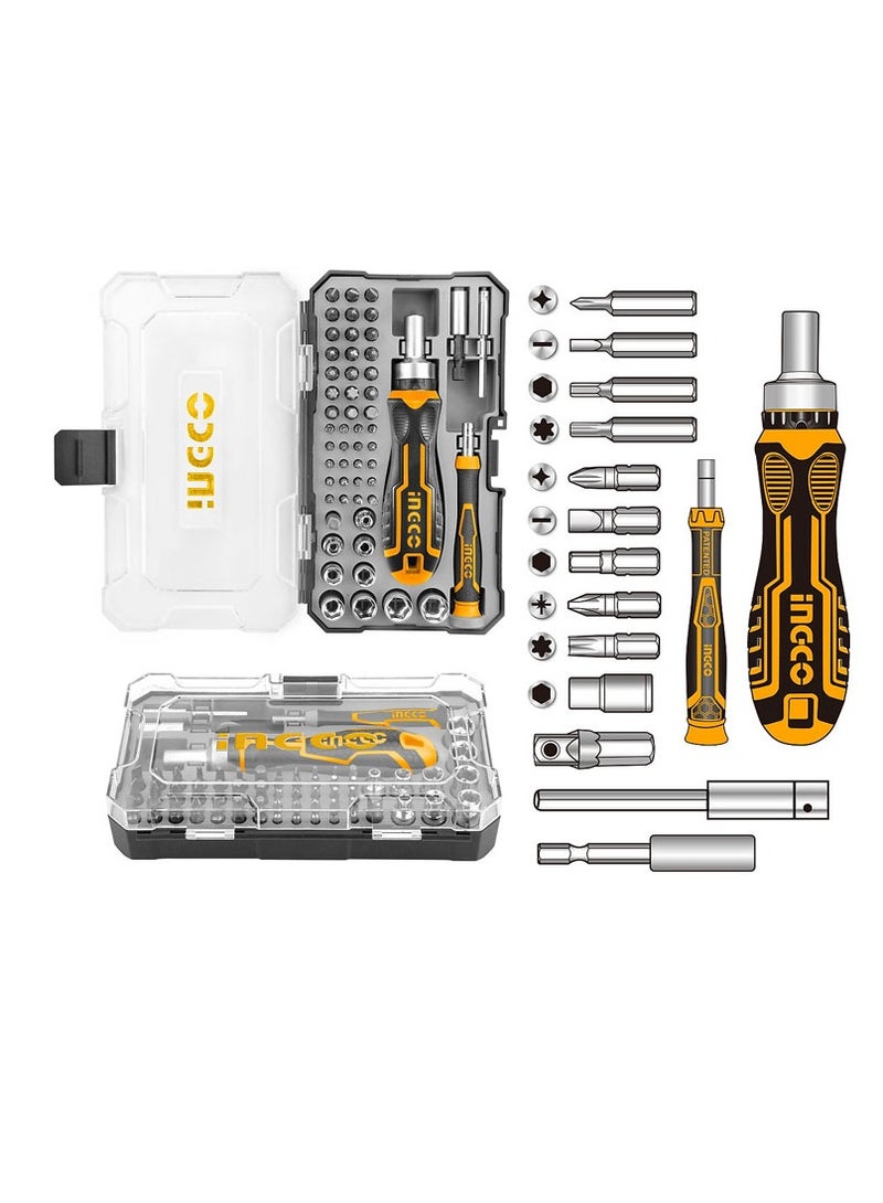 INGCO INGCO 55‑Piece Precision & Socket Bit Set CR‑V | Model HKSDB0558 - Image 2