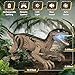 Rcfunkid Dinosaur Toys for Kids 24GHz Remote Control Dinosaur with Walking Realistic Sounds Demo Mode Rechargeable Jurassic Toys for 35 57 812 Birthdays Parties Christmas Childrens Day - Image 4