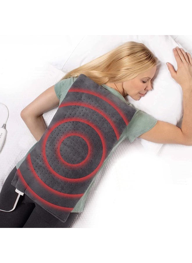 2-in-1 Weighted Electric Heating & Massaging Pad - Vibrating Thermal Wrap for Full Body Pain Relief - Large Deep Tissue Shawl for Neck, Shoulders, Back & Waist - Soothing Weighted Therapy with Adjustable Heat - Image 1