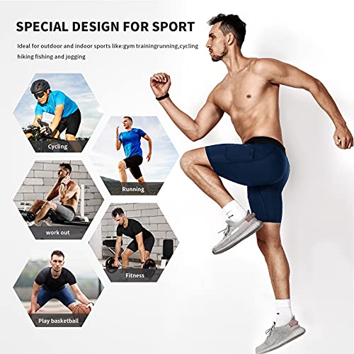 Niksa Compression Shorts Men 2/3 Pack, Compression Underwear for Men Athletic Shorts, Running Workout Fitness Shorts - Image 5