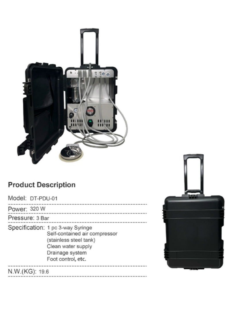 وحدة أسنان متنقلة - هيكل ABS متين | مقاوم للحريق والماء والكسر - Image 5