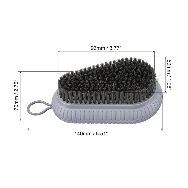 FS COOL FS COOL Multifunctional Cleaning Brush with Soft Bristle and NonSlip Design Durable Easy to Grip and Reusable Laundry Clothes and Shoes Scrubbing Brush Pack of 1 Grey  - Image 2