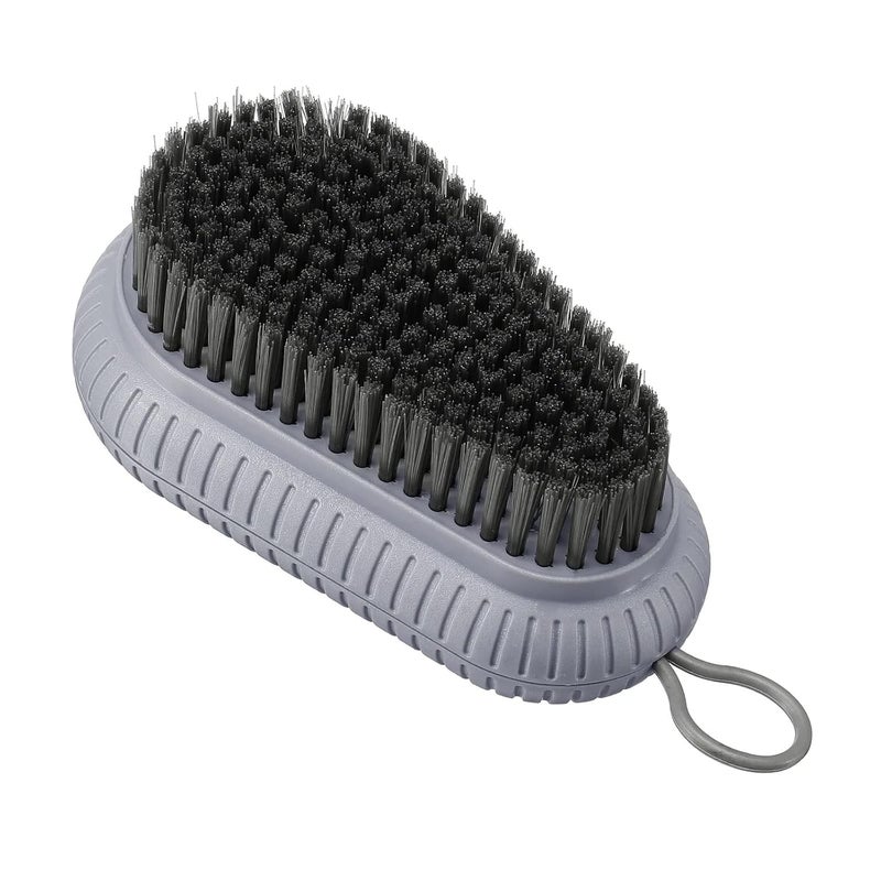 FS COOL FS COOL Multifunctional Cleaning Brush with Soft Bristle and NonSlip Design Durable Easy to Grip and Reusable Laundry Clothes and Shoes Scrubbing Brush Pack of 1 Grey  - Image 1