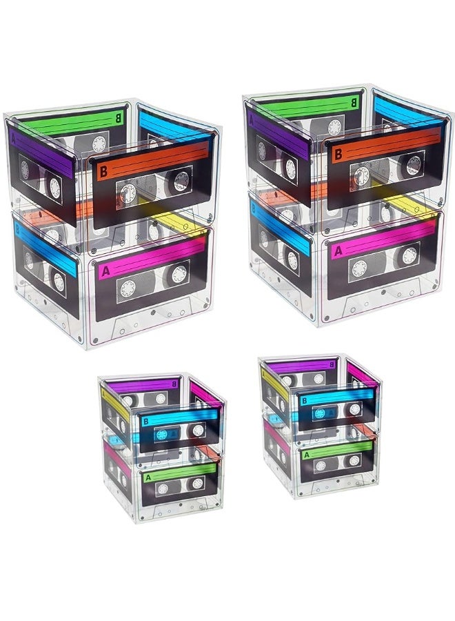 4E's Novelty 4Es Novelty Cassette Tape Bucket Centerpiece Pack of 4 80s Party Supplies 90s Theme Birthday Party Decoration Cassette Tape Table Decor Retro Hip Hop Pop Music Culture Party for Adults  Kids - Image 3